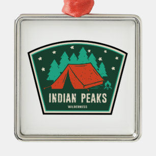 Indian Peaks Wilderness Colorado Camping Ornament Aus Metall