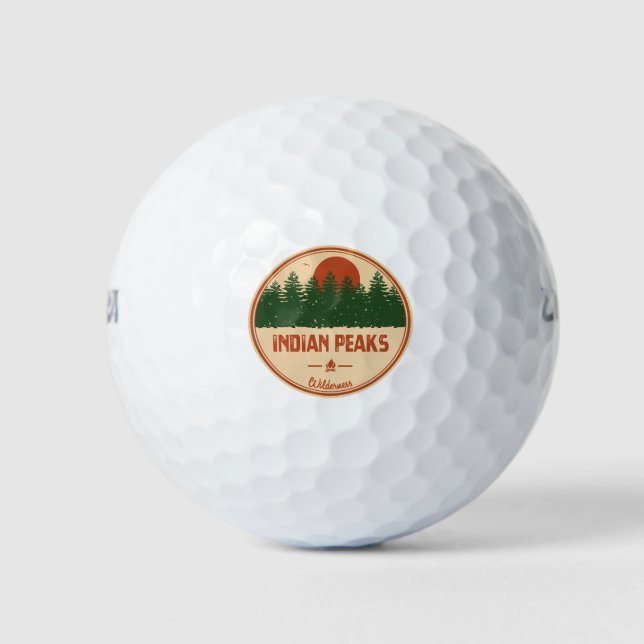 Indian Peaks Wilderness Colorado Golfball (Vorderseite)
