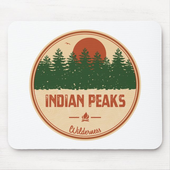 Indian Peaks Wilderness Colorado Mousepad (Vorne)