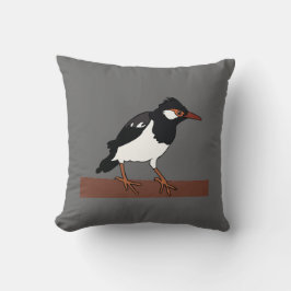 Indian Pied Myna Bird Art Kissen