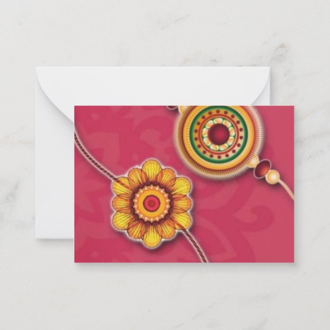 Indian Rakhi Cards Mitteilungskarte (Rückseite)