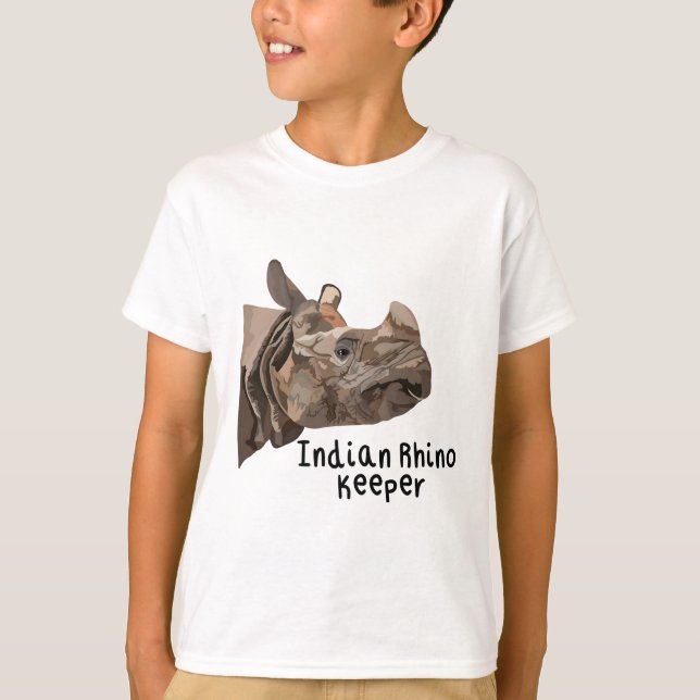 Indian Rhino Keeper T-Shirt (Vorderseite)
