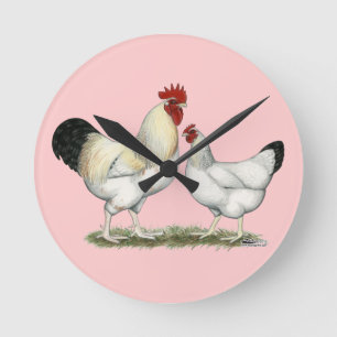 Indian River Chickens Runde Wanduhr