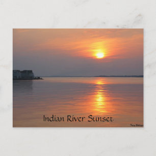 Indian River Sunset Ocean City Postcard Postkarte