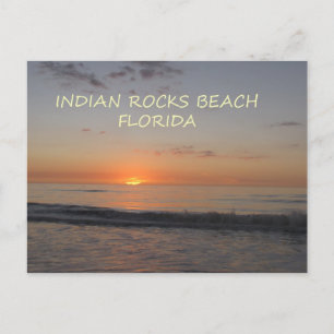 Indian Rocks Beach Florida Sunset Postkarte