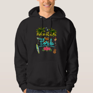 Indian Rocks Florida Beach Summer Palm Sun Set Pal Hoodie