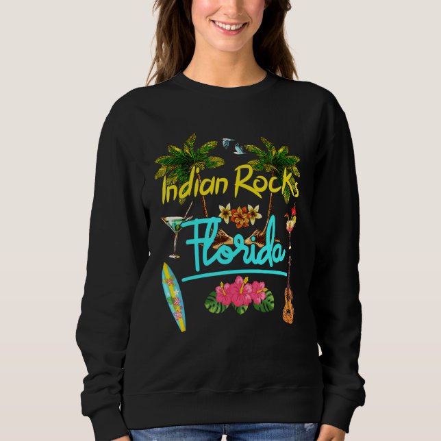 Indian Rocks Florida Beach Summer Palm Sun Set Pal Sweatshirt (Vorderseite)