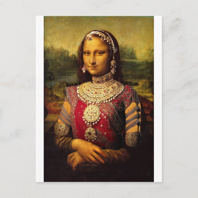Indian Royal Monalisa Postkarte (Vorderseite)