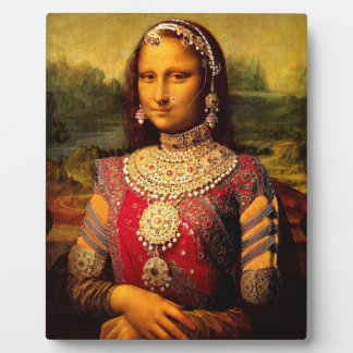 Indian Royal Monalisa - Tabop Platte with Easel Fotoplatte