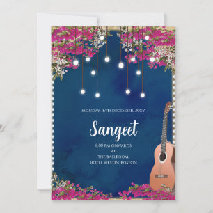 Indian Sangeet Einladung & indische Hochzeitkarten