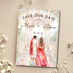 Indian Save the date template Indian wedding card Einladung<br><div class="desc">Indian Save the Date announcement card
If you want to customize the design or add additional templates in the same design,  please message me before placing an order. Customization comes at an additional cost</div>