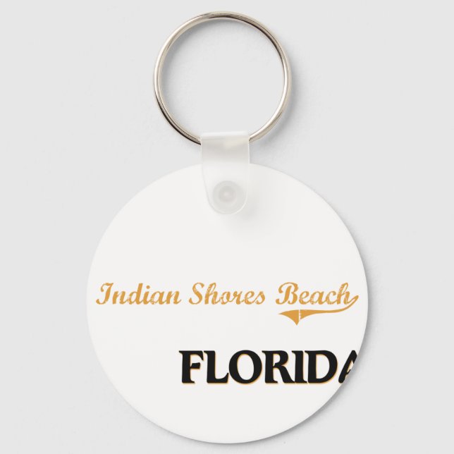 Indian Shores Beach Florida Classic Schlüsselanhänger (Vorderseite)