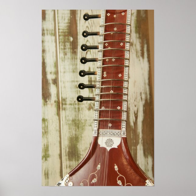 Indian Sitar String Instrument Poster (Vorne)