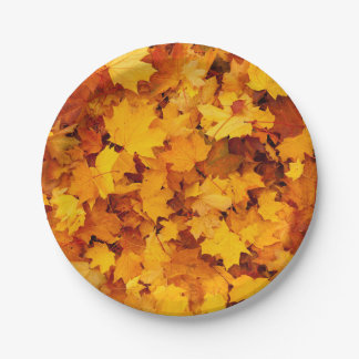 Indian Summer Golden Blätter Pappteller