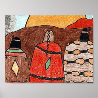 Indian Sunset Poster