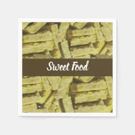 Indian Sweet Mysore Pak Sweet Food Geburtstag Serviette