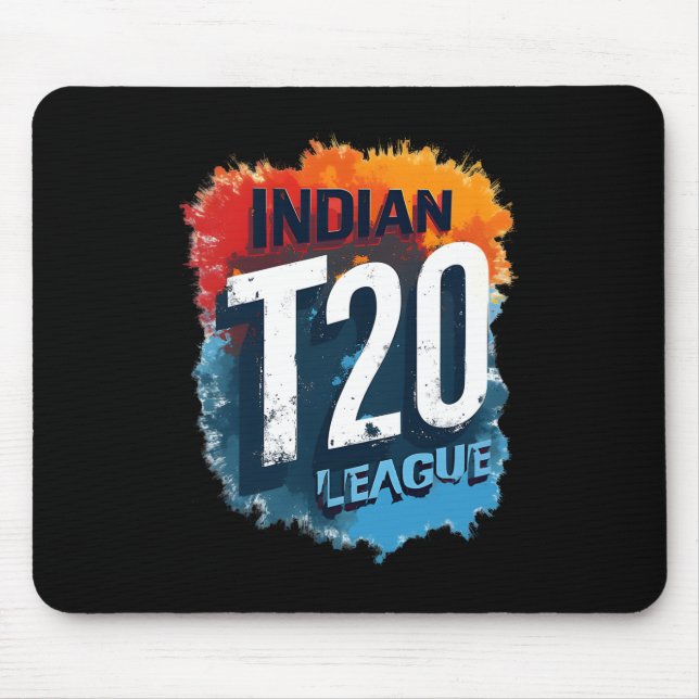 Indian T_20 League 2025 Cricket Design  Mousepad (Vorne)