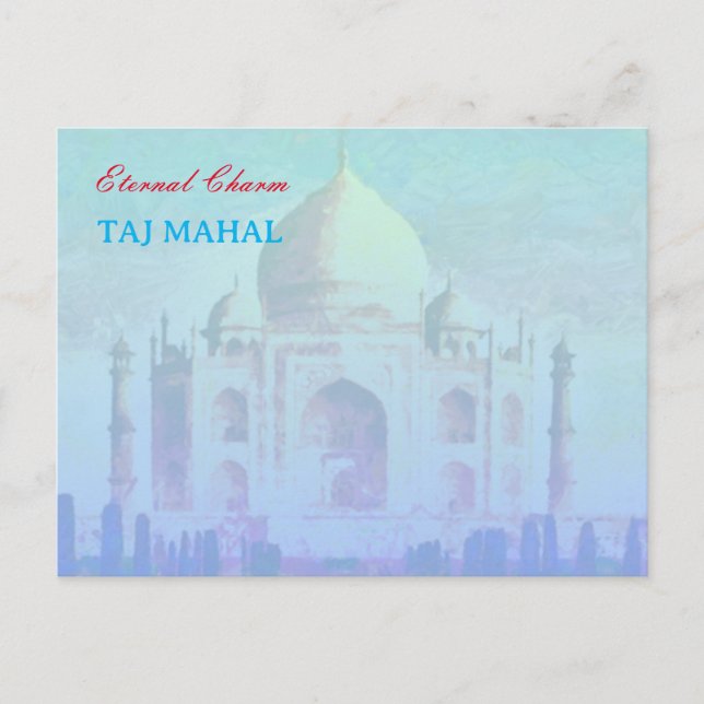 Indian Taj Mahal Postkarte (Vorderseite)