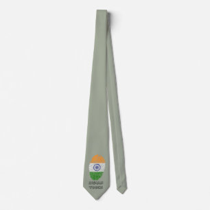 Indian touch fingerprint flag krawatte