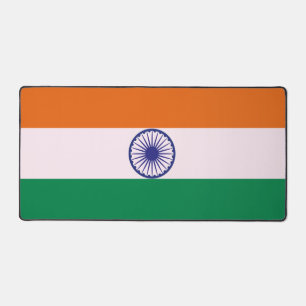 Indian Tricolor Tiranga Flag Schreibtischunterlage
