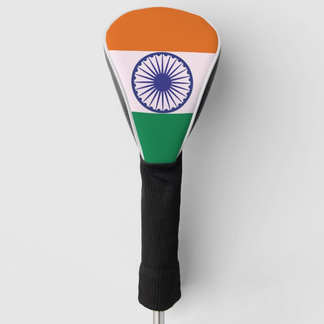 Indian Tricolor Tiranga Golf Headcover (Vorderseite)