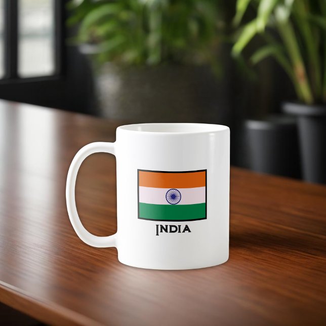 Indian Tricolor Tiranga Kaffeetasse (Von Creator hochgeladen)