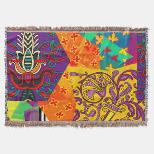 Indian Turkish Festive Patchwork Mandala Decke
