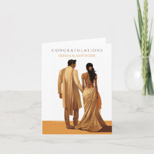 Indian Wedding Congratulations Card Karte
