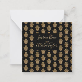 Indian Wedding Gold hamsa Henna Ankündigung