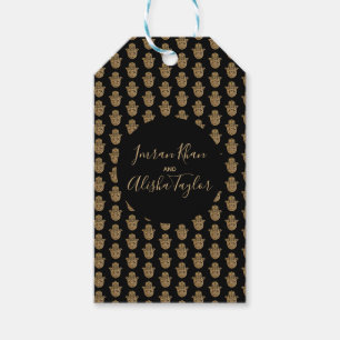 Indian Wedding Gold hamsa Henna Ankündigung Geschenkanhänger