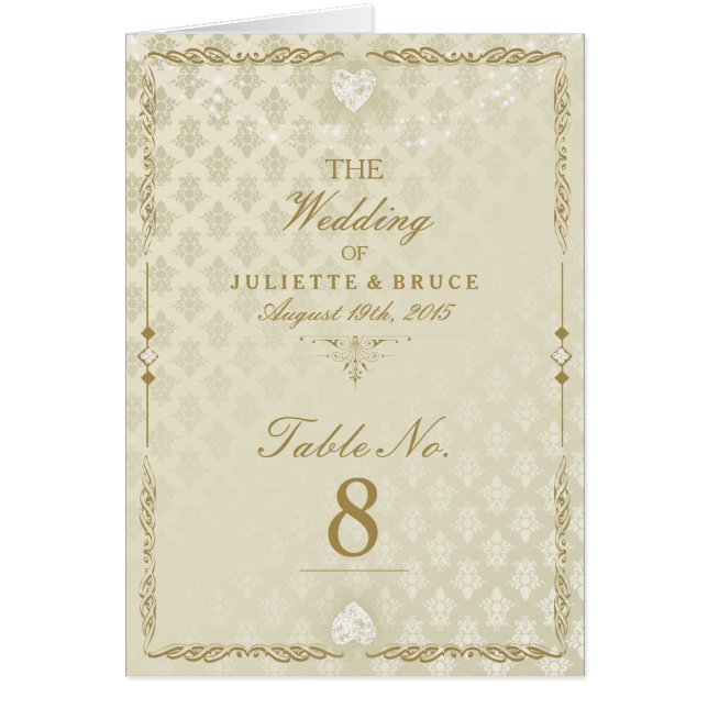 Indian Wedding III - Tischnummer Card (Vorne)