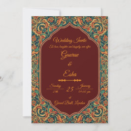 Indian Wedding Invitation (Mughal Version) Einladung