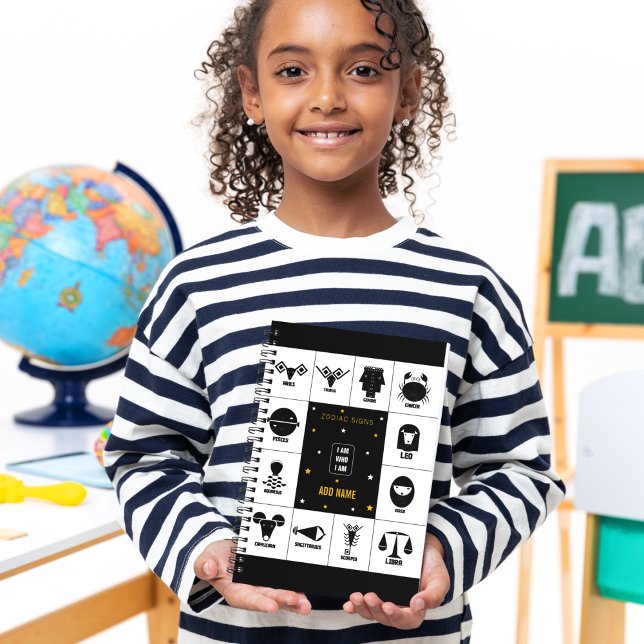 Indian Zodiac - Geometric Vedic Sign Art Journal Notizblock (Write Under the Stars.)