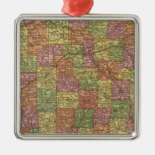 Indiana 10 silbernes ornament