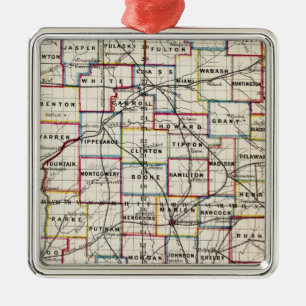 Indiana 2 silbernes ornament