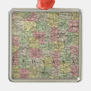 Indiana 6 silbernes ornament