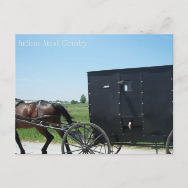 Indiana Amish Country Postkarte (Vorderseite)