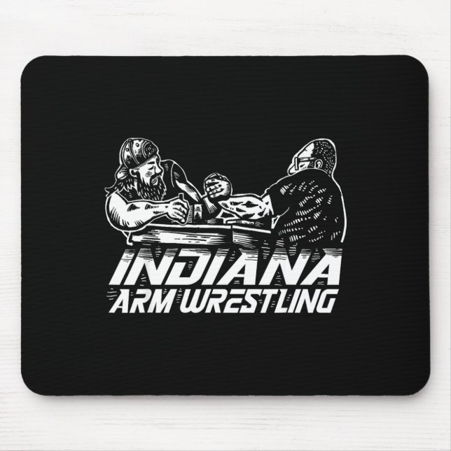 Indiana Arm Wrestling  Mousepad (Vorne)