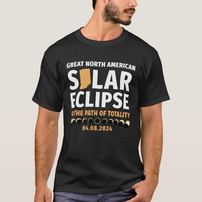 Indiana auf dem Weg der Totalität Solar Eclipse 04 T-Shirt (Vorderseite)