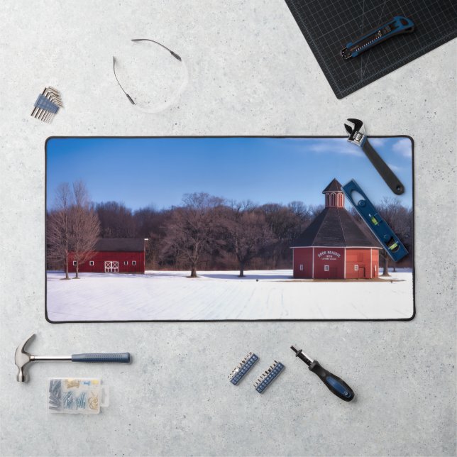 Indiana Barn Farm Life Desk Mat Schreibtischunterlage (Arbeitsplatz)