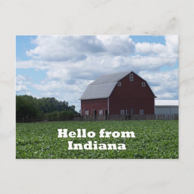 Indiana Barn Postcard Postkarte (Vorderseite)