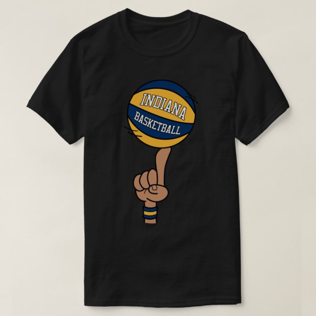 Indiana Basketball Finger Spin T-Shirt (Design vorne)