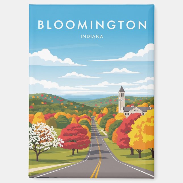 Indiana Bloomington Travel Magnet (Vorderseite)