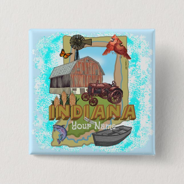 Indiana Button (Vorderseite)