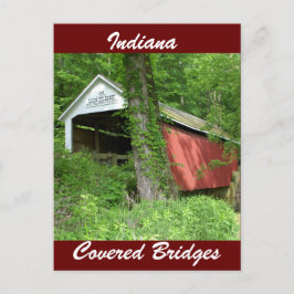 Indiana Covered Bridge Postkarte