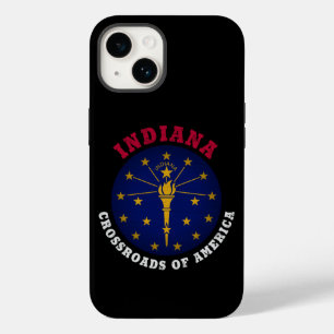 INDIANA CROSSROADS STAAT FLAG Case-Mate iPhone 14 HÜLLE
