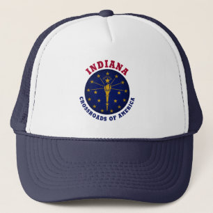 INDIANA CROSSROADS STAATLICHER FLAGGKERHAT TRUCKERKAPPE