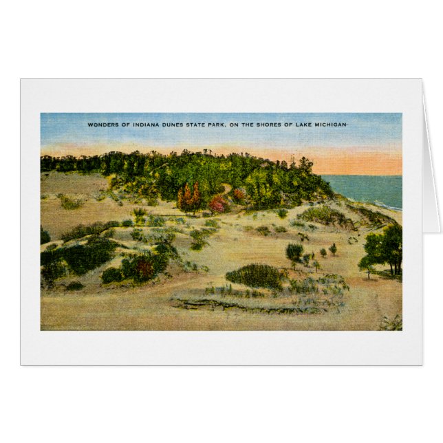 Indiana-Dünen-Staats-Park der Michigansee, Indiana (Vorderseite (Horizontal))