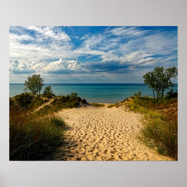 Indiana Dunes, Lake Michigan Poster (Vorne)