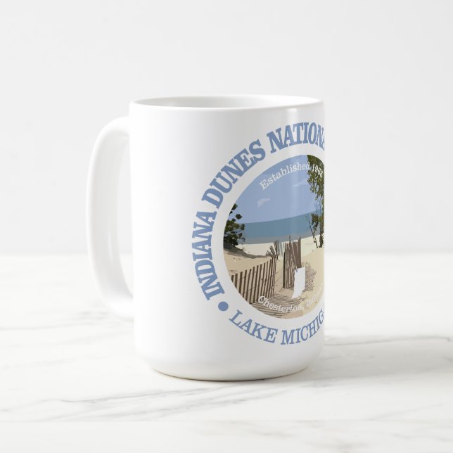 Indiana Dunes National Lakeshore Kaffeetasse (Vorderseite Links)